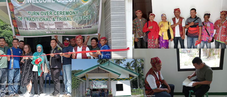 Read more about the article MIPA turns over Traditional, Tribal Justice Hall funded under SDF FY 2020