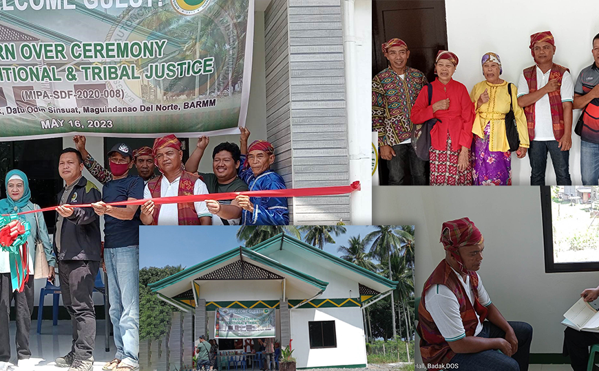 MIPA turns over Traditional, Tribal Justice Hall funded under SDF FY 2020