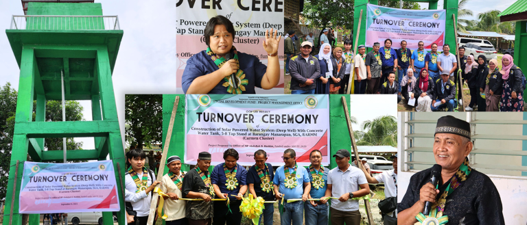 Read more about the article Resident of Brgy. Manarapan, Carmen receives a solar-powered water system with concrete water tank funded under the FY 2020 SDF