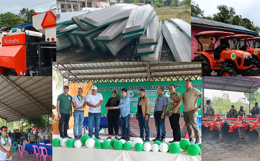 handover of agro-fisheries equipment and machineries for Midsayap 1 and 2 clusters of SGA, BARMM